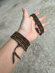 Small Agarwood Beads 4mm | 216 Agarwood Bracelet Beads | Bracelets for Women | Vietnamese Forest Agarwood | Necklace 216 beads