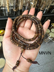 Super Grade Wild Agarwood Bracelet – 108 Beads from Vietnam’s Tropical Forests
