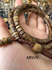 Premium Wild Agarwood Bracelet – Handmade 108 Beads from Vietnam