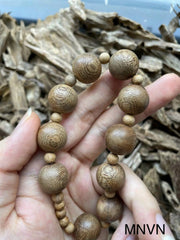 Natural Vietnamese Agarwood Bracelet | Ant Hill Agarwood | Premium Forest-Sourced Trầm Hương