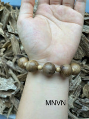 Natural Vietnamese Agarwood Bracelet | Ant Hill Agarwood | Premium Forest-Sourced Trầm Hương
