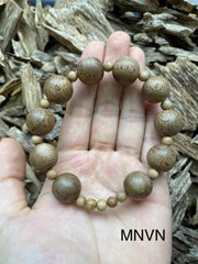 Natural Vietnamese Agarwood Bracelet | Ant Hill Agarwood | Premium Forest-Sourced Trầm Hương