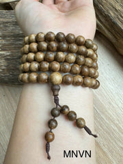 Forest Agarwood Bracelet | 108 Beads (8mm) | Handcrafted Natural Agarwood Mala