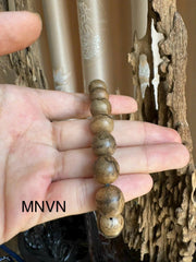 12mm Veined Agarwood Beads | Standard Forest Agarwood Bracelet | Natural Wild Agarwood