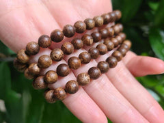 FengShui Agarwood Bracelet 108 Beads | 100% Natural Vietnamese Agarwood Bracelets | Agarwood Bracelet Chain of 108 Beads 6-7mm