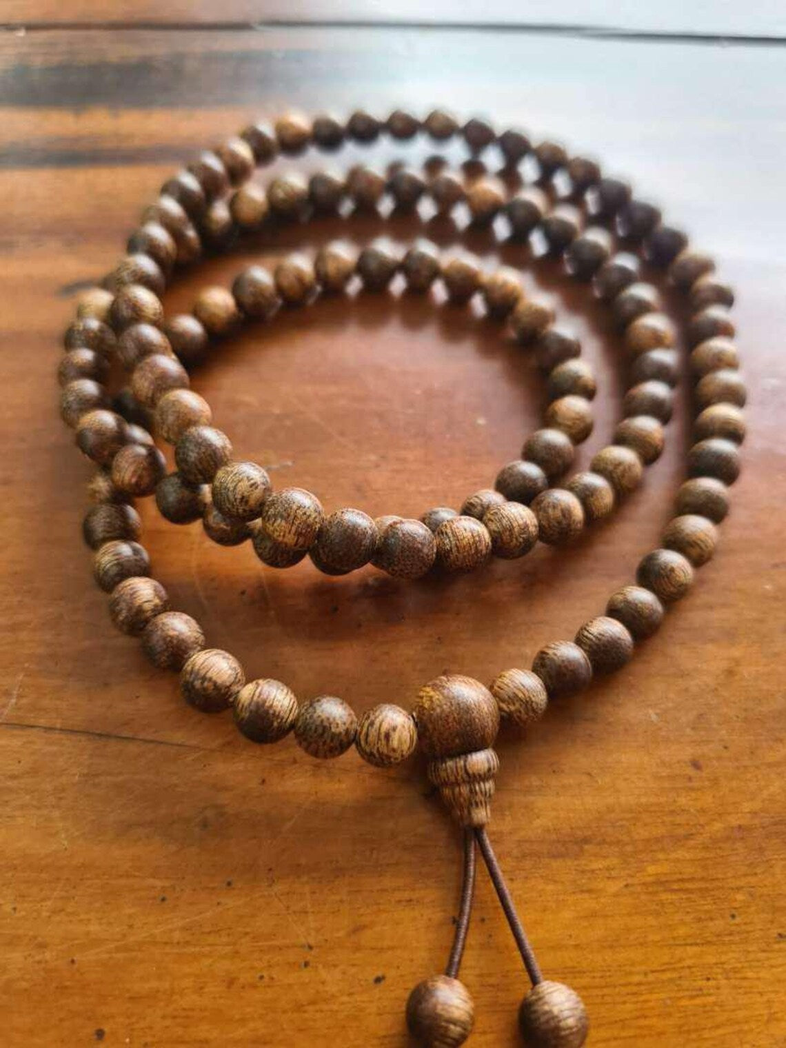 FengShui Agarwood Bracelet 108 Beads | 100% Natural Vietnamese Agarwood Bracelets | Agarwood Bracelet Chain of 108 Beads 6-7mm