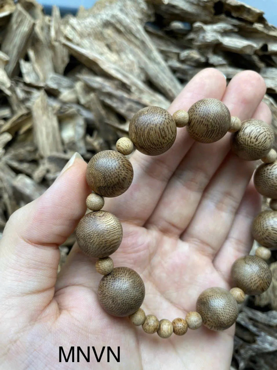 Natural Vietnamese Agarwood Bracelet | Ant Hill Agarwood | Premium Forest-Sourced Trầm Hương